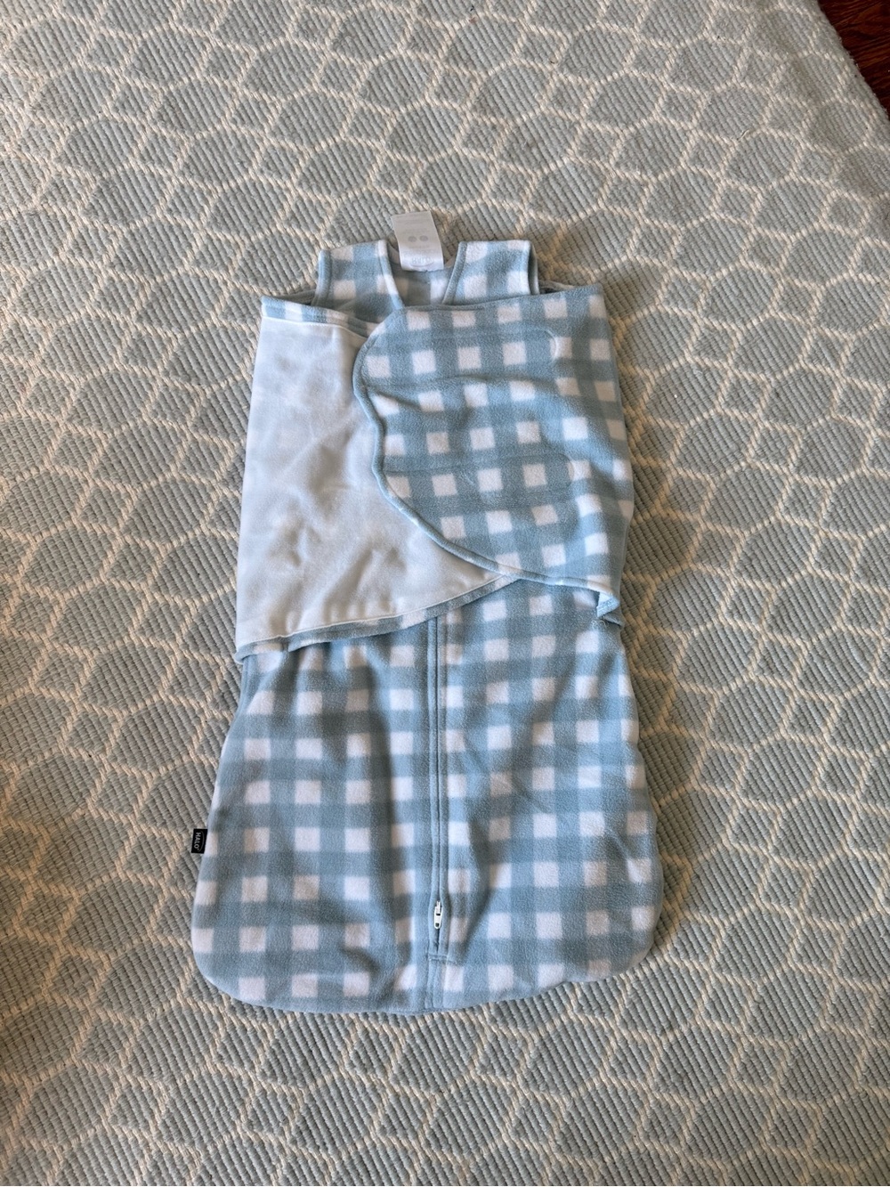 Halo Blue Gingham Fleece Sleepsack NWOT